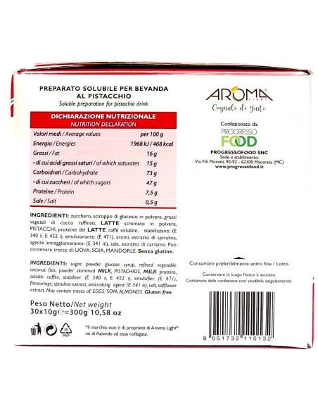 aroma light 30 capsule di gusto - pistacchio - compatibili nespresso: tuttocasashop.it: altro - bazar