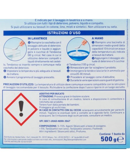 tendaviva grey additivo in polvere 500g - ravviva e rinnova i tendaggi: tuttocasashop.it: prodotti per bucato e tessuti