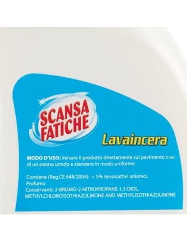 scansafatiche lavaincera pavimenti - 1 litro - lava e lucida: tuttocasashop.it: pulizia e cura della casa
