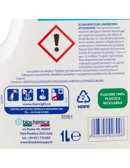 scansafatiche lavaincera pavimenti - 1 litro - lava e lucida: tuttocasashop.it: pulizia e cura della casa
