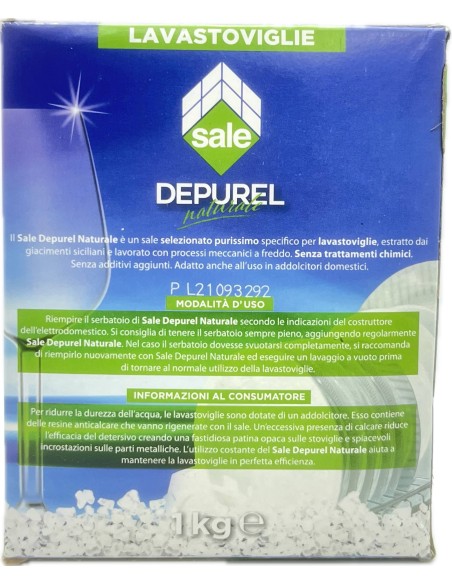 depurel sale per macchine lavastoviglie 1kg - salgemma: tuttocasashop.it: pulizia e cura della casa