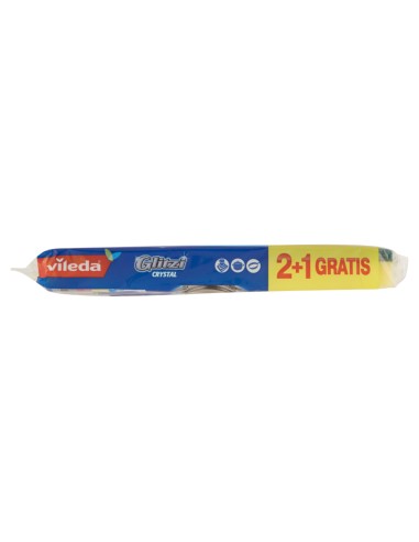 vileda glitzi crystal spugne con abrasivo - 3 pezzi - +antibatterico: tuttocasashop.it: pulizia e cura della casa