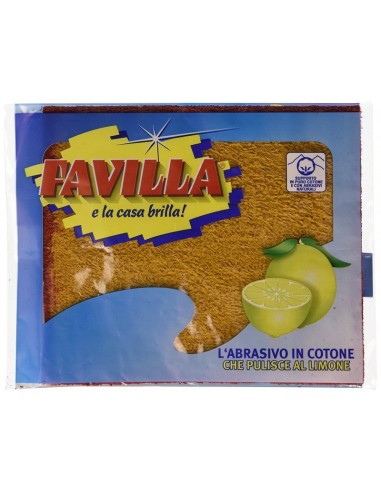 favilla panno - l'abrasivo in cotone che pulisce al limone: tuttocasashop.it: pulizia e cura della casa
