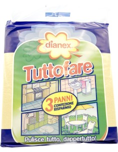 dianex tuttofare panno multiuso - confezione da 3 pezzi: tuttocasashop.it: pulizia e cura della casa