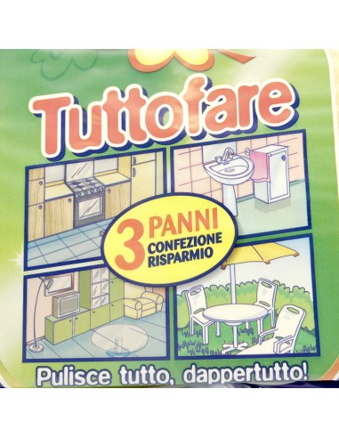 dianex tuttofare panno multiuso - confezione da 3 pezzi: tuttocasashop.it: pulizia e cura della casa