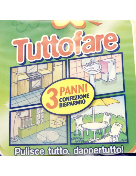dianex tuttofare panno multiuso - confezione da 3 pezzi: tuttocasashop.it: pulizia e cura della casa