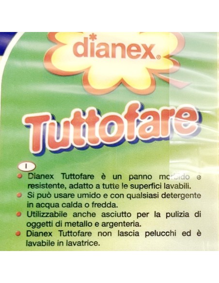 dianex tuttofare panno multiuso - confezione da 3 pezzi: tuttocasashop.it: pulizia e cura della casa