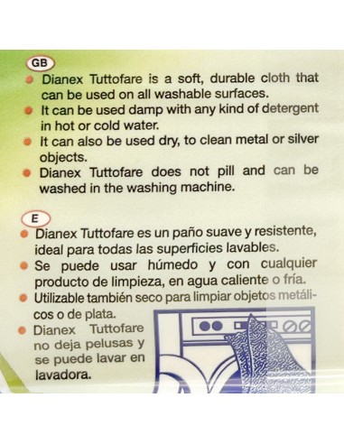 dianex tuttofare panno multiuso - confezione da 3 pezzi: tuttocasashop.it: pulizia e cura della casa