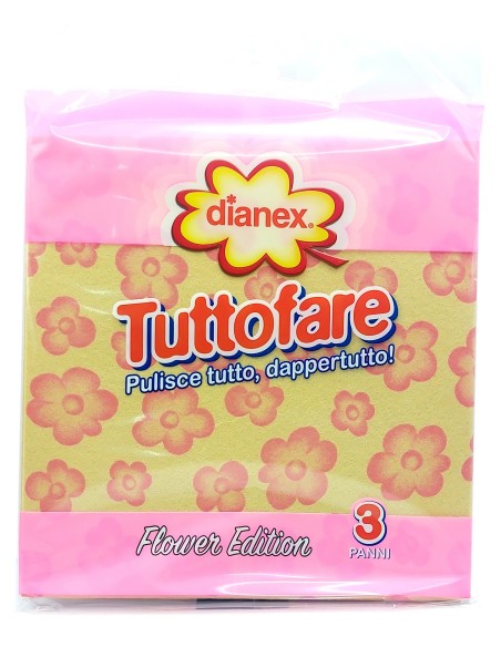 dianex tuttofare panno multiuso - confezione da 3 pezzi: tuttocasashop.it: pulizia e cura della casa