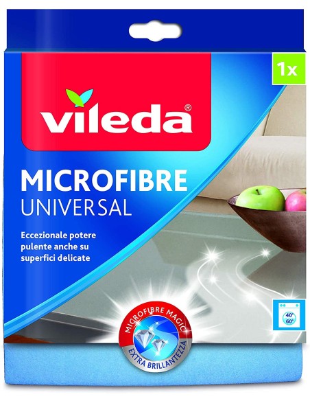 vileda microfibre universal panno multiuso - 36x38cm: tuttocasashop.it: pulizia e cura della casa