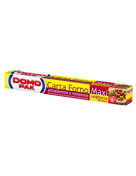 domopak carta da forno larghezza 36cm rotolo da 6m (anche in microonde): tuttocasashop.it: carta & monouso