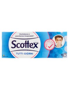 scottex fazzolettini di carta da naso - 10 pacchetti da 9 pezzi: tuttocasashop.it: carta & monouso