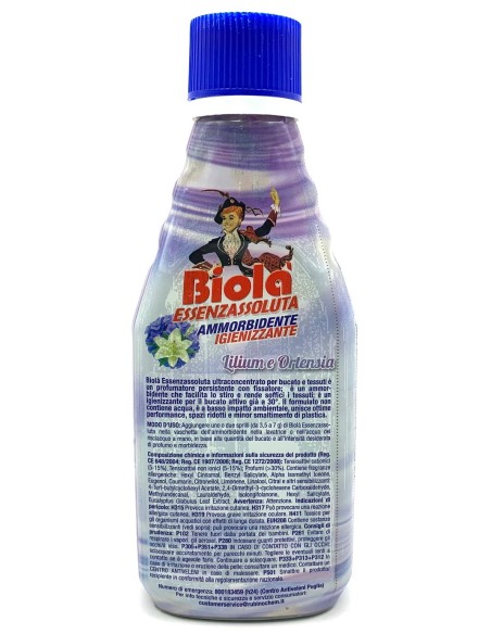 biola' essenzassoluta ammorbidente igienizzante - 300ml - lilium&ortensia: tuttocasashop.it: prodotti per bucato e tessuti