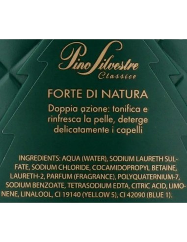 pino silvestre doccia e shampoo 2in1 - 400ml - classico - forte di natura: tuttocasashop.it: igiene e cura della persona