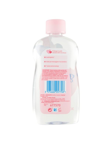 johnson's baby olio 300ml - classico - rosa: tuttocasashop.it: igiene e cura della persona