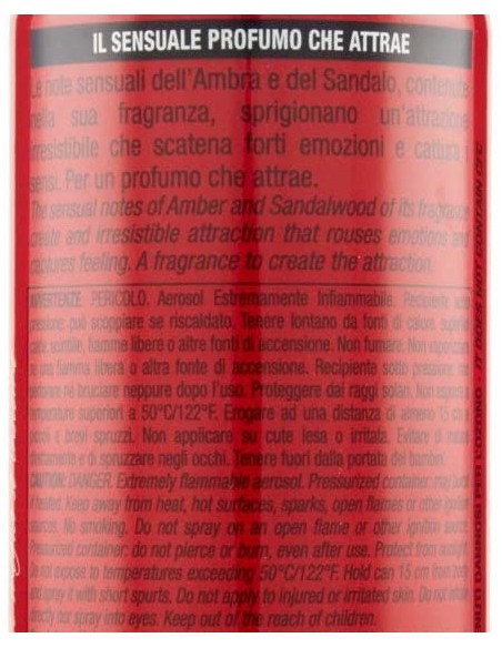 intesa sex unisex deodorante spray 125ml ambra profumo sensuale che attrae: tuttocasashop.it: igiene e cura della persona