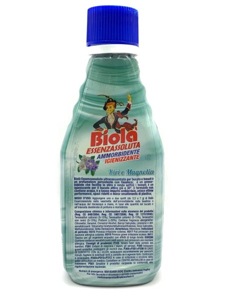 biola' essenzassoluta ammorbidente igienizzante - 300ml - kiri&magnolia: tuttocasashop.it: prodotti per bucato e tessuti