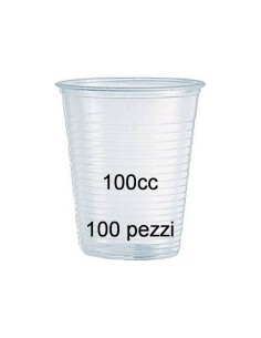 very well 96 bicchieri monouso in plastica da 100cc - trasparenti: tuttocasashop.it: carta & monouso