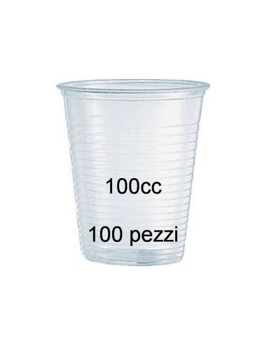 very well 96 bicchieri monouso in plastica da 100cc - trasparenti: tuttocasashop.it: carta & monouso