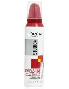 studio line spuma per capelli 150ml - fissaggio iper forte: tuttocasashop.it: igiene e cura della persona