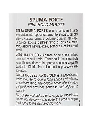 intesa spuma per capelli 300ml - fissaggio forte: tuttocasashop.it: igiene e cura della persona