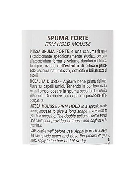 intesa spuma per capelli 300ml - fissaggio forte: tuttocasashop.it: igiene e cura della persona