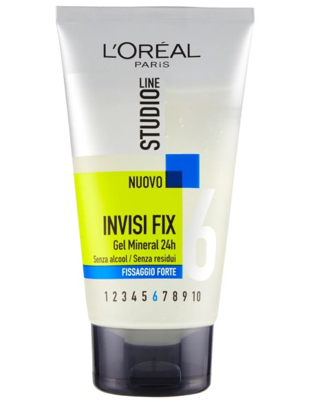 studio line gel per capelli - 150ml - n.6 - invisi fix forte mineral 24h: tuttocasashop.it: igiene e cura della persona