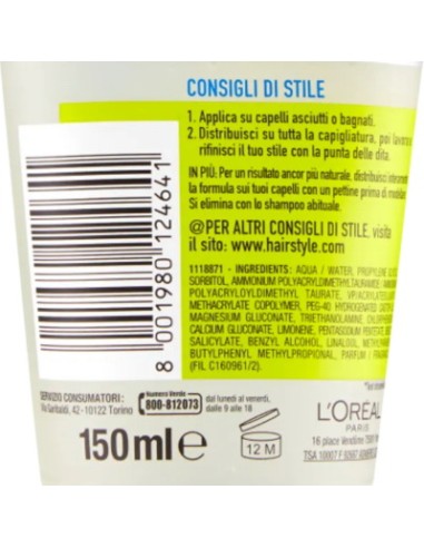 studio line gel per capelli - 150ml - n.6 - invisi fix forte mineral 24h: tuttocasashop.it: igiene e cura della persona