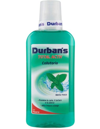 durbans collutorio per igiene dentale 500ml - active - menta piperita: tuttocasashop.it: igiene e cura della persona