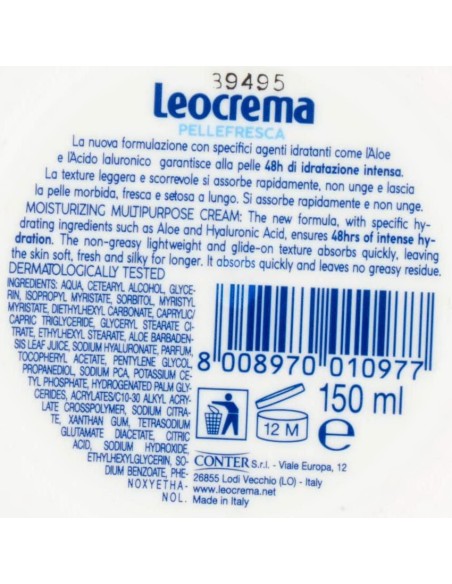 leocrema pellefresca crema multiuso vaso 150ml - bianca: tuttocasashop.it: igiene e cura della persona