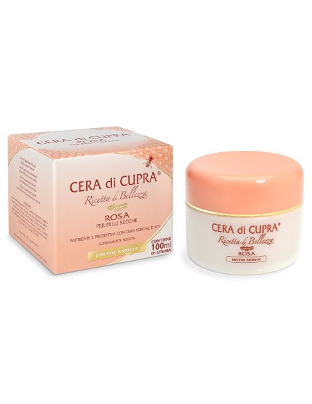 cera di cupra crema viso vaso 100ml - rosa - pelli secche - effetto antieta': tuttocasashop.it: igiene e cura della persona