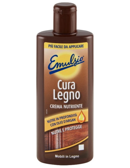 emulsio cura legno crema nutriente 250ml - con olio d'argan - nutre protegge: tuttocasashop.it: pulizia e cura della casa
