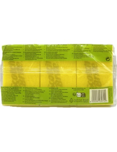scotch-brite spugne con abrasivo 3pz - confezione tris: tuttocasashop.it: pulizia e cura della casa