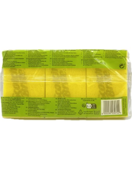 scotch-brite spugne con abrasivo 3pz - confezione tris: tuttocasashop.it: pulizia e cura della casa