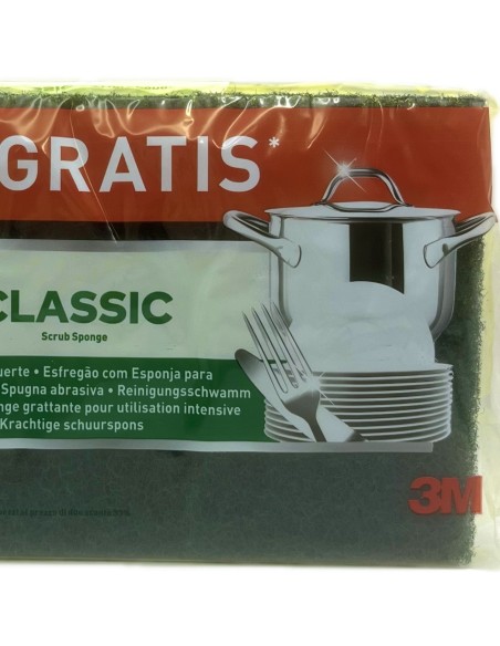 scotch-brite spugne con abrasivo 3pz - confezione tris: tuttocasashop.it: pulizia e cura della casa