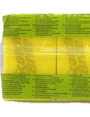 scotch-brite spugne con abrasivo 3pz - confezione tris: tuttocasashop.it: pulizia e cura della casa