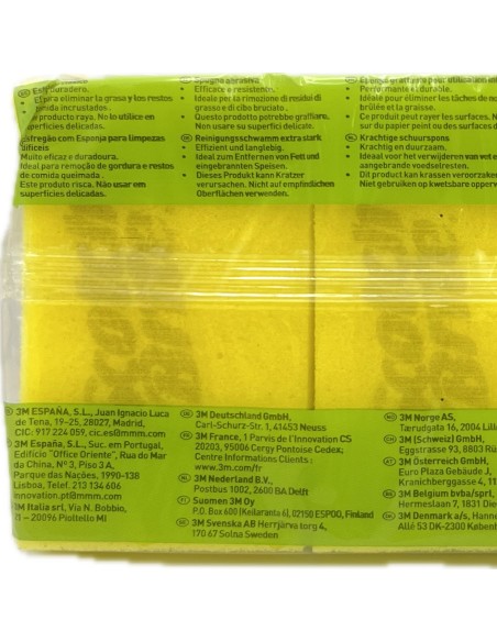 scotch-brite spugne con abrasivo 3pz - confezione tris: tuttocasashop.it: pulizia e cura della casa