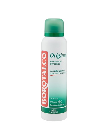 borotalco deodorante spray 150ml - original 48h microtalco assorbe il sudore: tuttocasashop.it: igiene e cura della persona