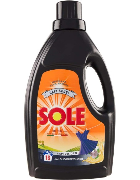 sole detersivo liquido 16 lavaggi 1l - capi scuri o neri: tuttocasashop.it: prodotti per bucato e tessuti