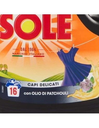 sole detersivo liquido 16 lavaggi 1l - capi scuri o neri: tuttocasashop.it: prodotti per bucato e tessuti