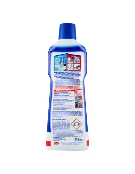 pulirapid detergente anticalcare liquido - 750ml - classico: tuttocasashop.it: pulizia e cura della casa