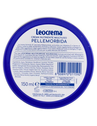 leocrema pellemorbida crema multiuso vaso 150ml - blu: tuttocasashop.it: igiene e cura della persona