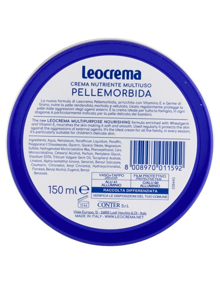 leocrema pellemorbida crema multiuso vaso 150ml - blu: tuttocasashop.it: igiene e cura della persona