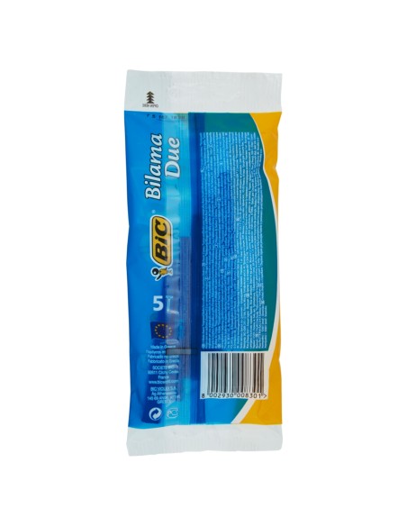 bic bilama due rasoi radi e getta - 5 pezzi: tuttocasashop.it: igiene e cura della persona