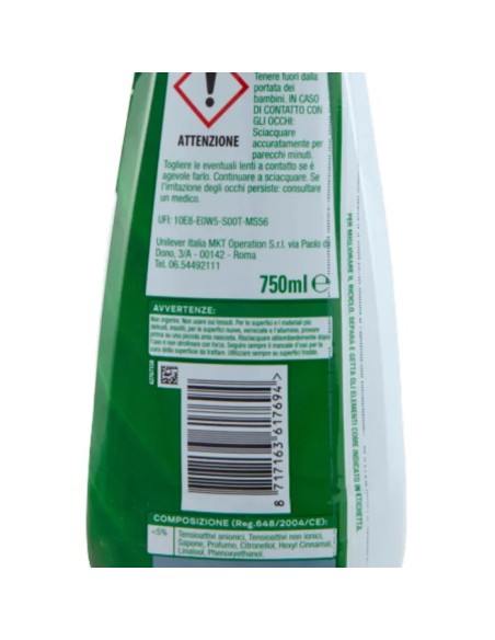 cif crema detergente cremoso - 750ml - classico: tuttocasashop.it: pulizia e cura della casa