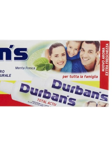 durbans dentifricio - 2 tubi da 75ml - activ: tuttocasashop.it: igiene e cura della persona