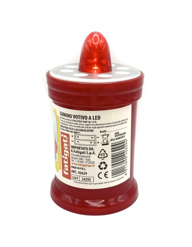 fatigati lumino votivo a led - con pile incluse: tuttocasashop.it: pulizia e cura della casa