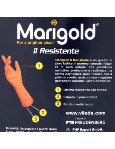 marigold resistente guanti taglia l 8.5 grande: tuttocasashop.it: pulizia e cura della casa