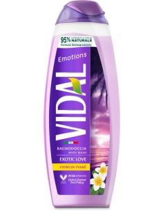 vidal bagnodoccia 500ml - exotic love - emotions - fiori di tiare': tuttocasashop.it: igiene e cura della persona