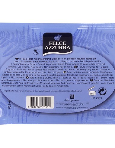 felce azzurra talco - busta da 100 grammi - classico: tuttocasashop.it: igiene e cura della persona